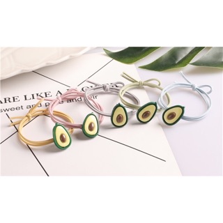 Set 5 dây buộc tóc hình trái bơ PB04