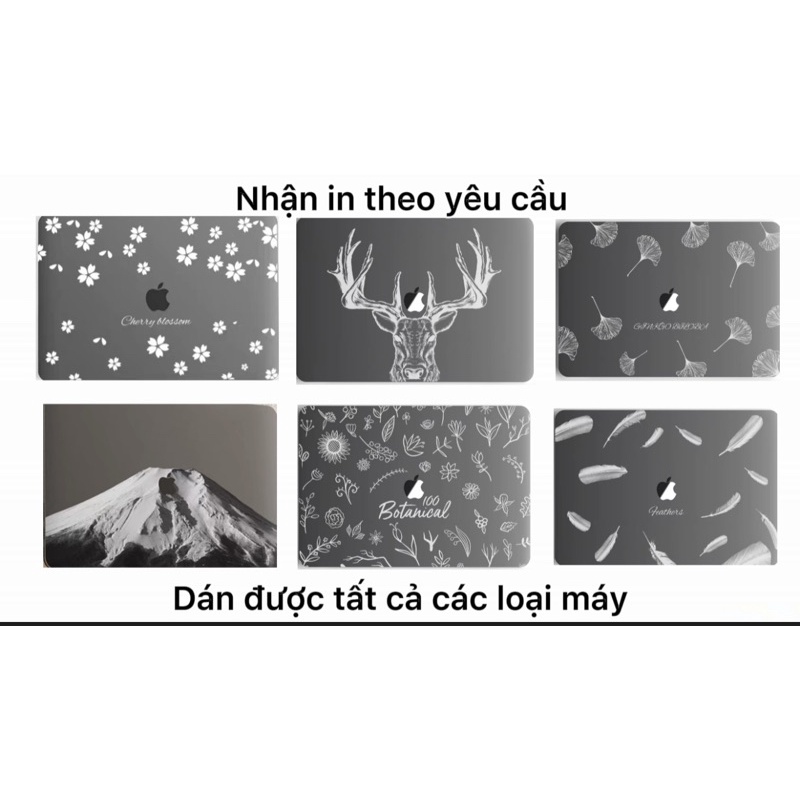 Skin - Decal Laptop Siêu Đẹp Mẫu Chất -Dán Khớp mọi loại máy - Có In hình theo yêu cầu