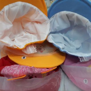 Mũ lưỡi trai có khăn che mặt cho bé