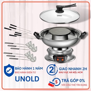 [CHÍNH HÃNG] Nồi lẩu nướng UNOLD 48746 ASIA 2 tầng