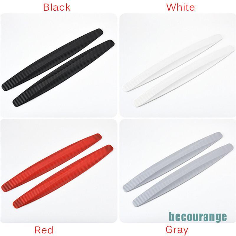 1 Cặp Miếng Dán Cao Su Carbon Bảo Vệ Góc Xe Hơi Chống Trầy Xước