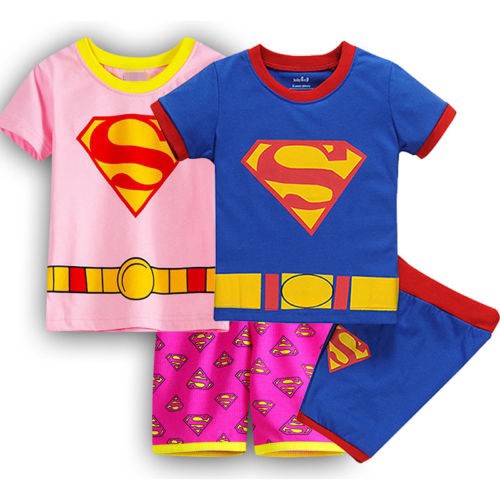 Bộ pijama tay ngắn Superman cho bé trai &amp; gái