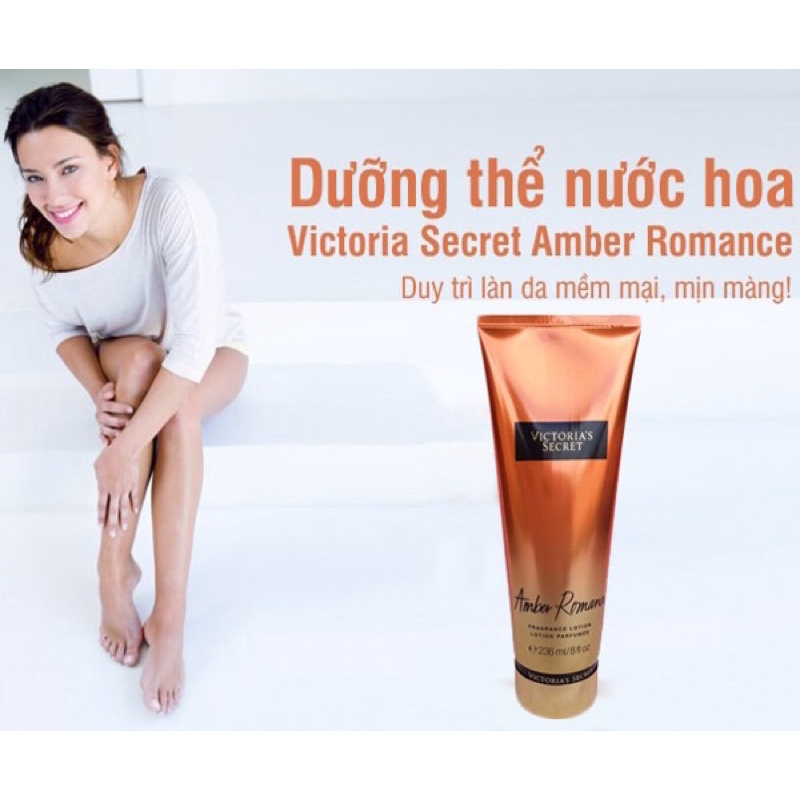 Dưỡng Thể Hương NƯỚC HOA Victoria Secret Amber Romance 236ml của Mỹ