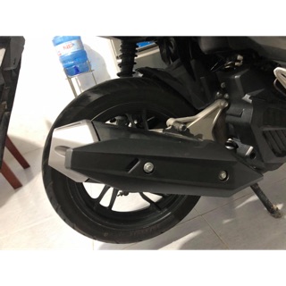 Ốp pô đen nhám xe Vario 2018-2021 (Gắn như zin)