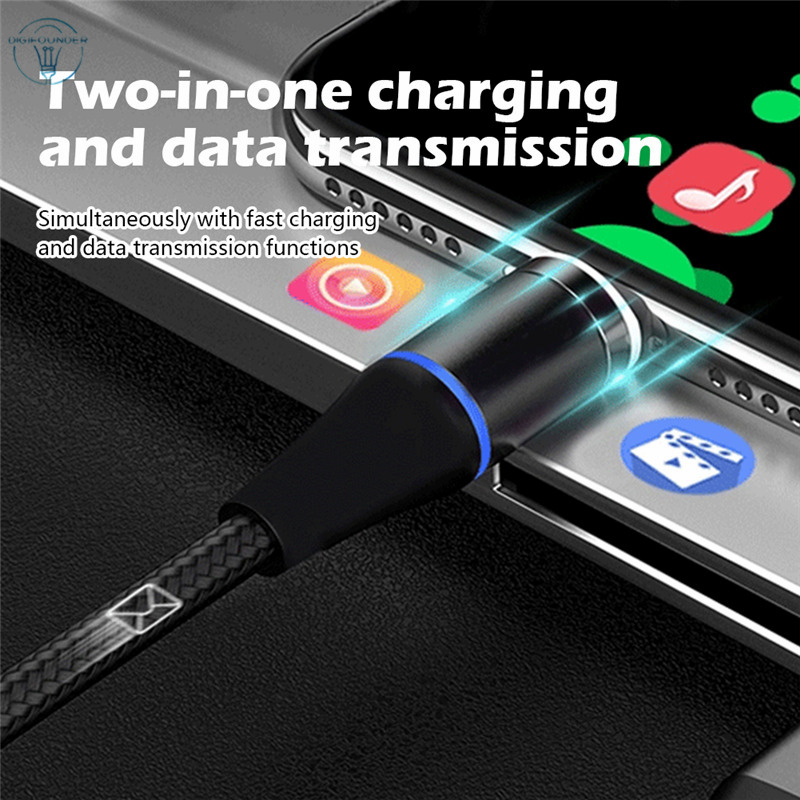 DG QC3.0 Magnetic USB Cable 3A Fast Charging Data Cable
