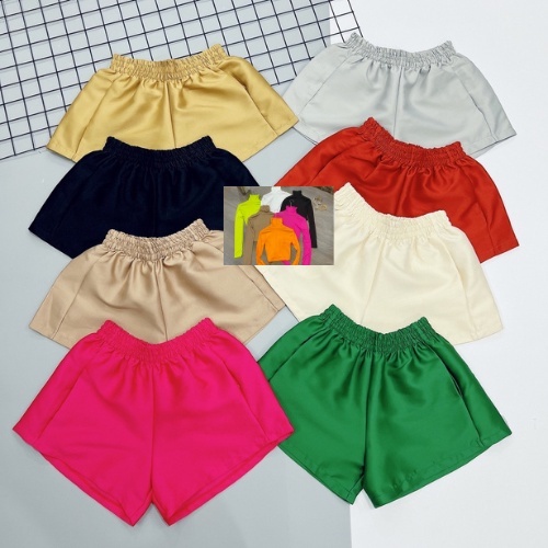 Quần Short Nữ Ống Rộng , Quần Tacta Phồng Ống Rộng Cạp Chun (Tacta)