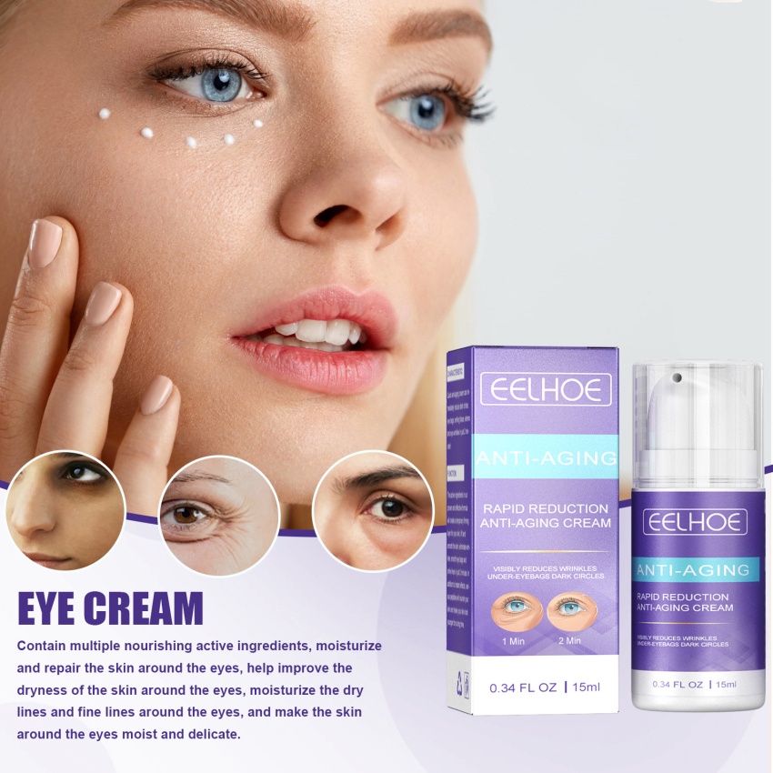 Kem Dưỡng Da Mắt Chống Lão Hóa Xóa Mờ Nếp Nhăn / Bọng Mắt Làm Trắng Dưỡng Ẩm Làm Săn Chắc Da