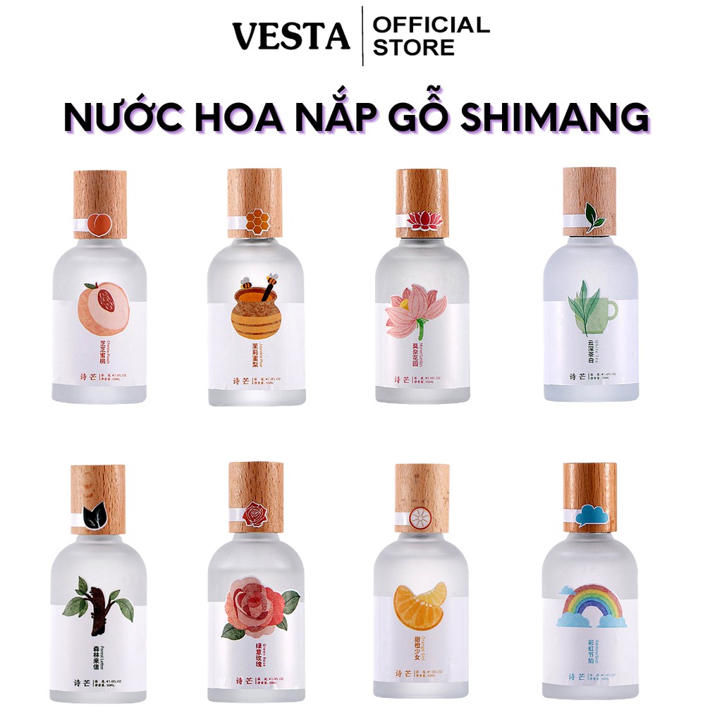 Nước Hoa Nữ 🌸𝑭𝒓𝒆𝒆𝒔𝒉𝒊𝒑🌸 Xịt Toàn Thân Body Mist - Nước Hoa Nắp Gỗ Shimang Nội Địa Trung 50ml