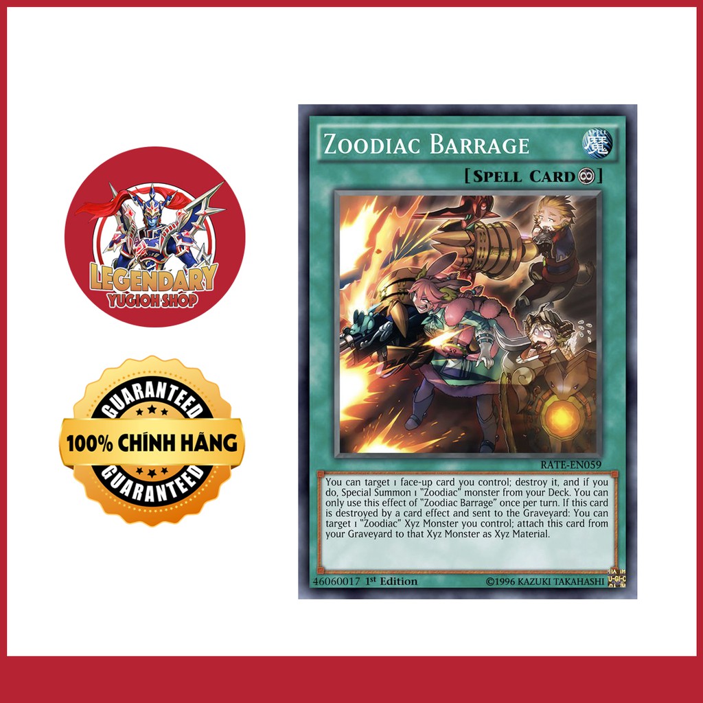 [EN-JP][Thẻ Bài Yugioh Chính Hãng] Zoodiac Barrage