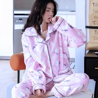 Đồ ngủ nữ dài tay mùa đông cute bigsize hsy156