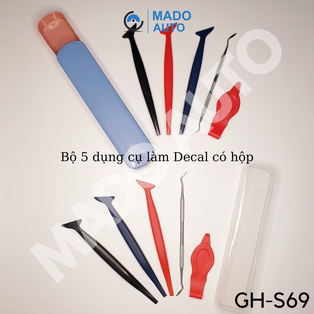 Bộ gạt dán Decal MADO Auto bằng nhựa nhiều độ cứng dán Decal Ô tô Xe máy làm chi tiết nhỏ GH-S69