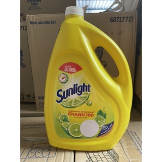 Nước rửa chén sunlight hương chanh 3.6kg mẫu mới