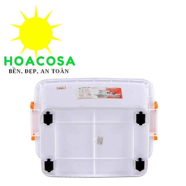 Thùng nhựa đa năng 80 Lít có bốn bánh xe- Đồ Gia Dụng Hoacosa