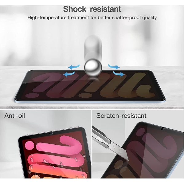 Kính Cường Lực Bảo Vệ Màn Hình Chống Nhìn Trộm Siêu Mỏng Không Nhìn Trộm Cho iPad Mini 6 8.3-inch 2021