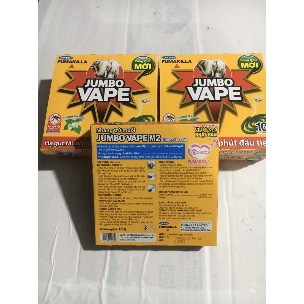 Combo 5 Hộp Nhang Diệt muỗi JUMBOVAPE
