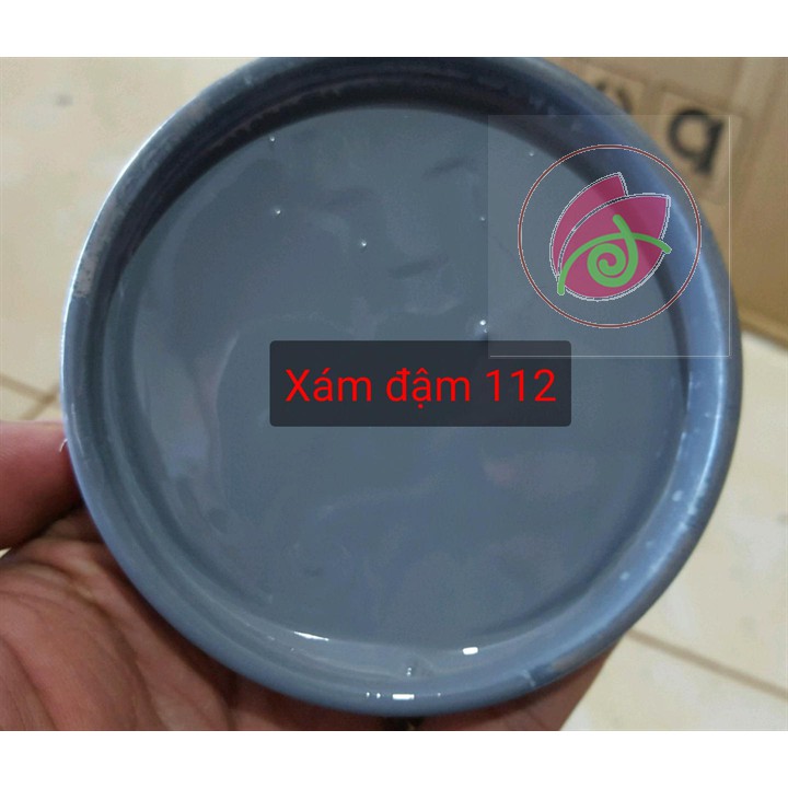 Sơn chậu kiểng , sơn chậu cảnh 1K Yes màu xám đậm hoặc màu xám nhạt - Lon 800gram