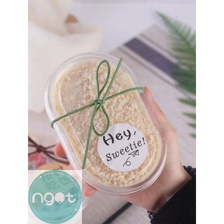 Hộp pet oval đựng mousse 450ml (set10c)