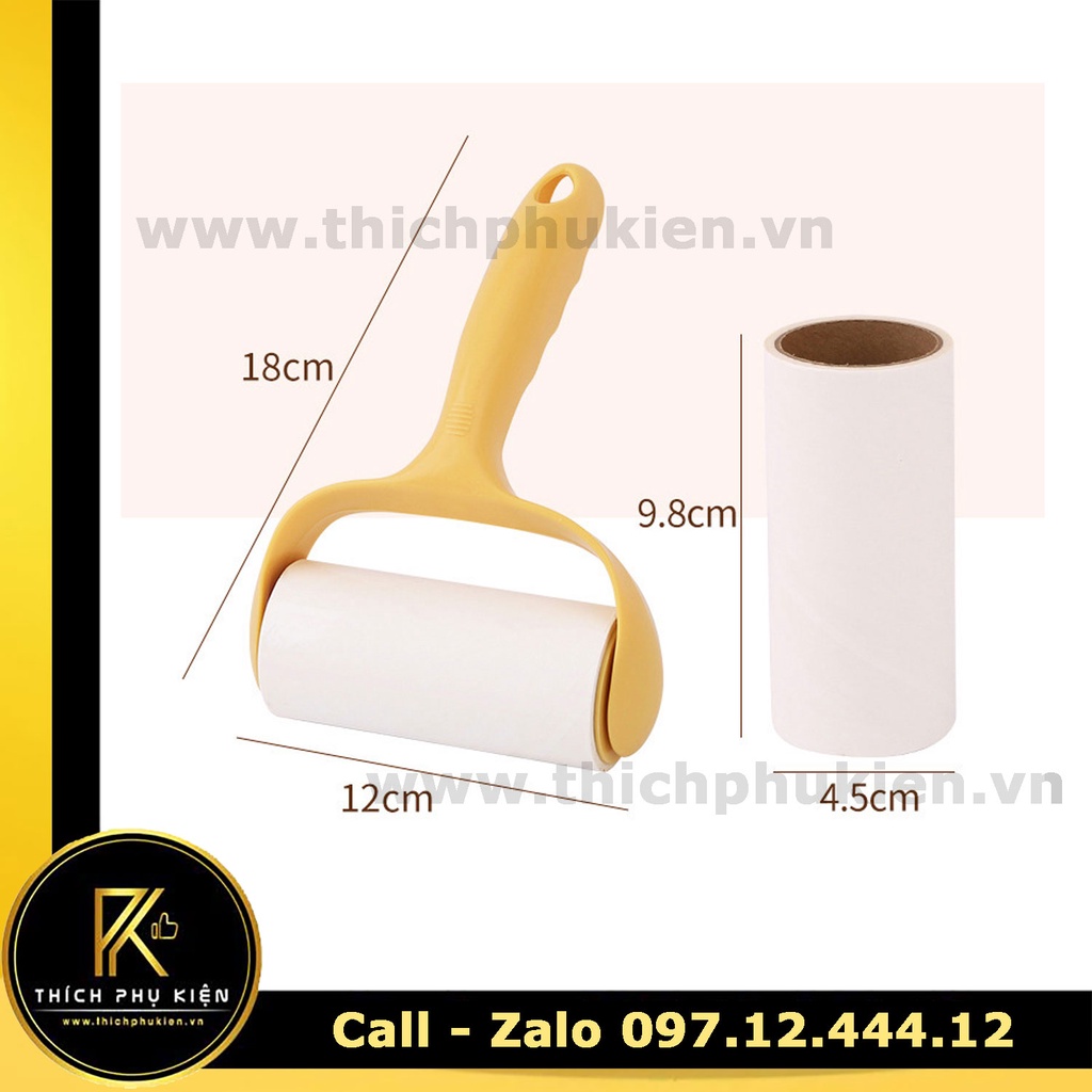 Cây Lăn Bụi Làm Sạch Bụi Bẩn, Lông Động Vật Trên Quần Áo, Giường, Ghế Sofa, Sàn Nhà,...