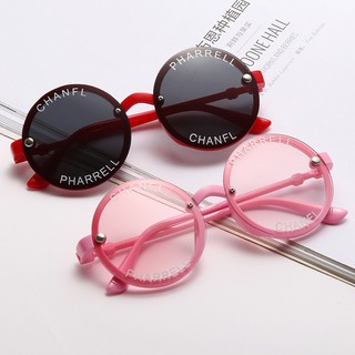 [CHỐNG TIA UV] Kính mắt tròn viền chữ cho bé trai/gái - từ 1 đến 10 tuổi -Thời trang - Chống nắng -Sành điệu- Shubishop