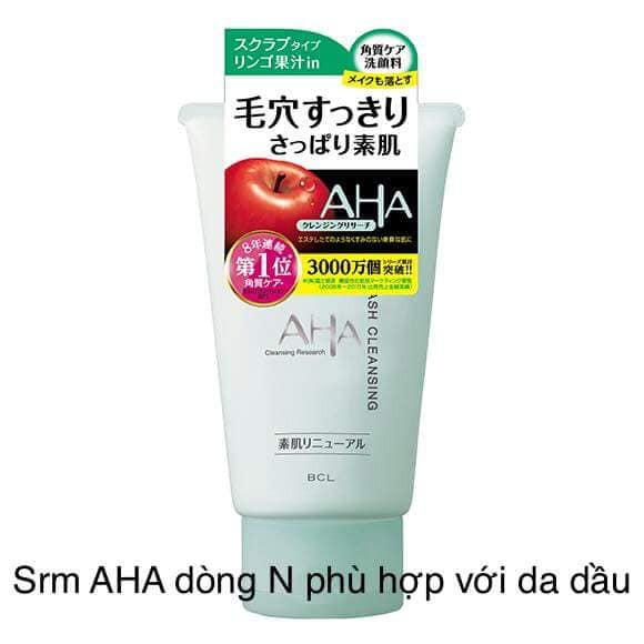 Sữa rửa mặt aha