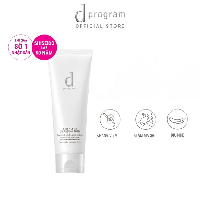 [HB Gift] Sữa rửa mặt tạo bọt dưỡng da Essence Cleansing Foam d program 120g | BigBuy360 - bigbuy360.vn