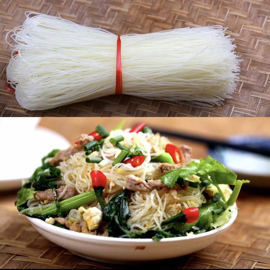 2 Ký Bún Khô Được Làm Từ Hạt Gạo Quê 100% k Chất Bảo Quản Thực Phẩm_Nấu Được Nhiều Món Ngon