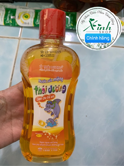 Nước súc miệng trẻ em  hàng chính hãng công ty sao thái dương