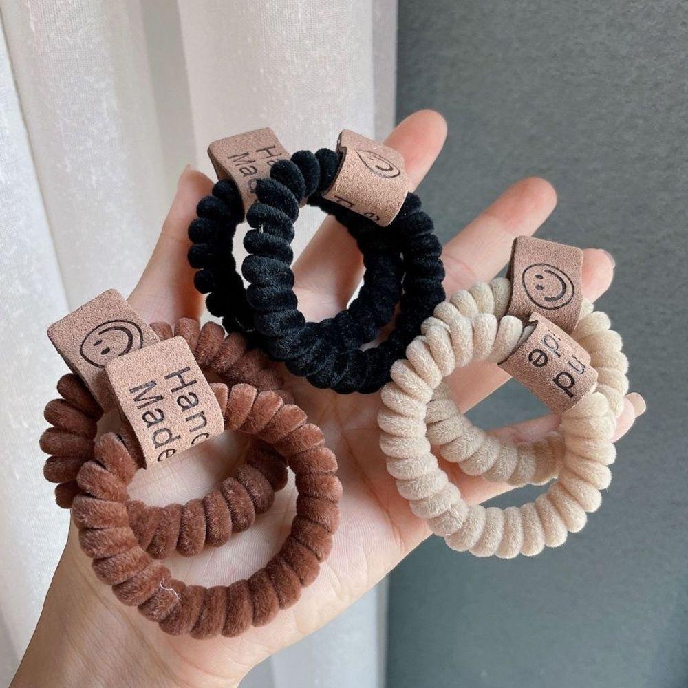 Dây Cột Tóc Silicon Phủ Lông Thời Trang Xinh Xắn Cho Nữ