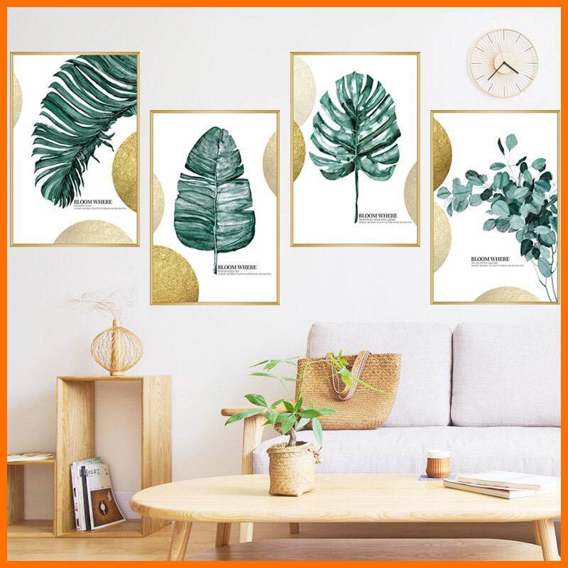 Decal dán tường decor khung ảnh mẫu hàn quốc trang trí phòng khách phòng ngủ