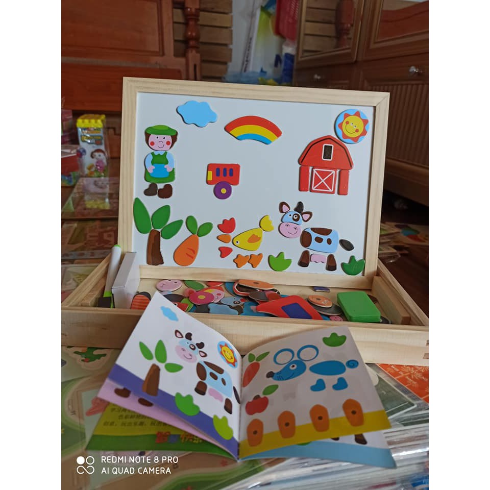 Bảng Ghép Tranh Nam Châm chủ đề động vật