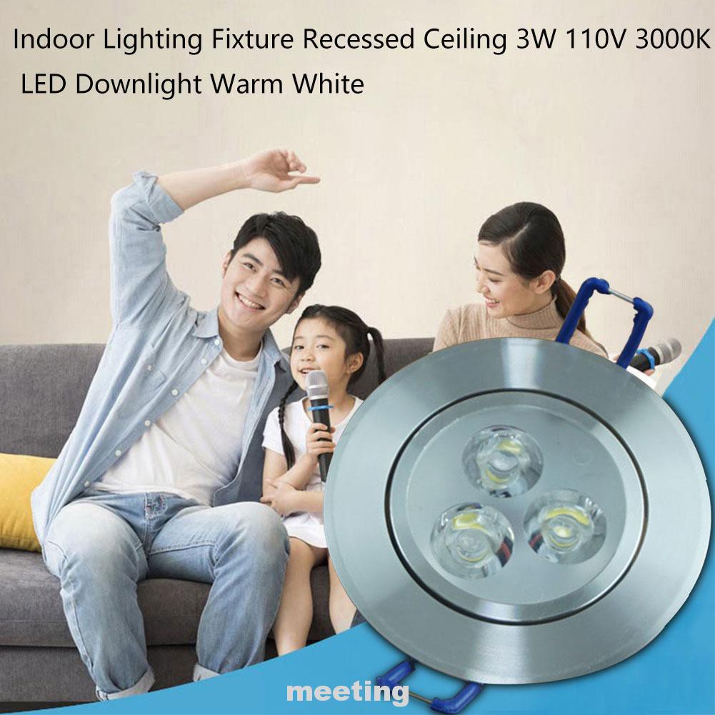 Đèn Led Gắn Trần Nhà Ánh Sáng Trắng Ấm Áp 3000k 3w 110v