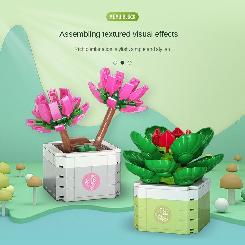 Bộ Đồ Chơi Lego Xếp Hình Chậu Cây Cảnh Độc Đáo