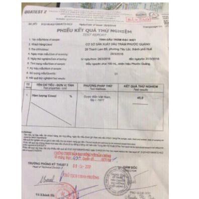 1 lit Dầu Tràm Huế 100% nguyên chất