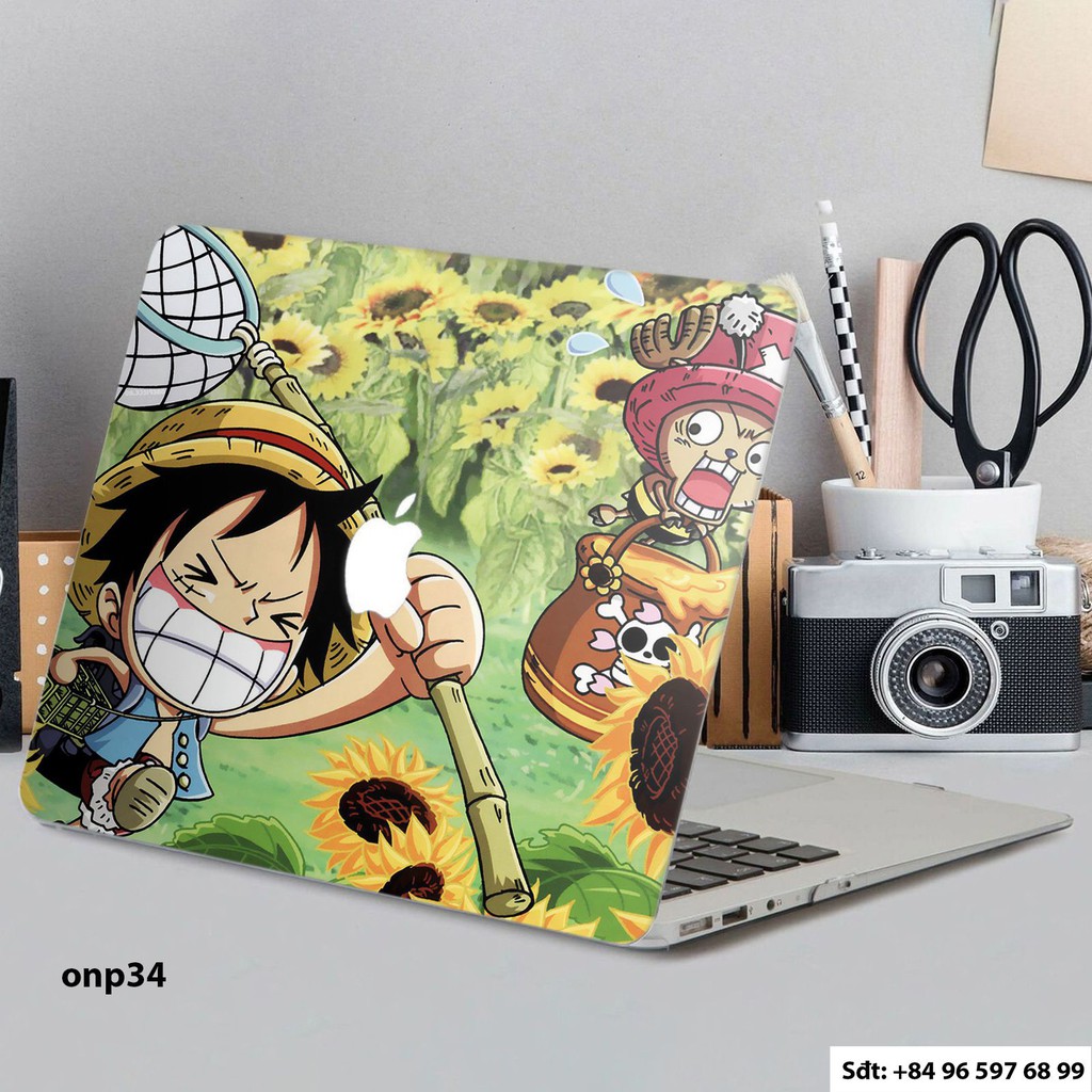 Skin dán Macbook Pro hình One Piece x23 (chọn mẫu và mã máy trong phân loại)