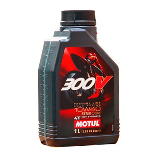 Dầu Nhớt Motul 300V Factory Line Road Racing 10W40 Double Ester 1 Lít 100% Tổng Hợp Chất Lượng Cao Dành Cho Xe PKL