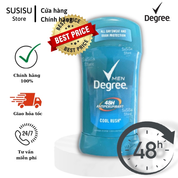 Lăn nách nam Degree Men 48h Antiperspirant 76g (hàng Mỹ)