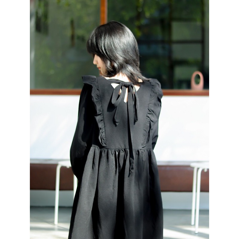 [Mã FATHANG5 giảm 10K đơn 50K] Đầm Baby doll bèo cột nơ