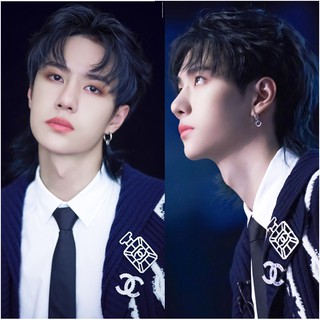 Hoa tai hình tròn không đối xứng Vương Nhất Bác