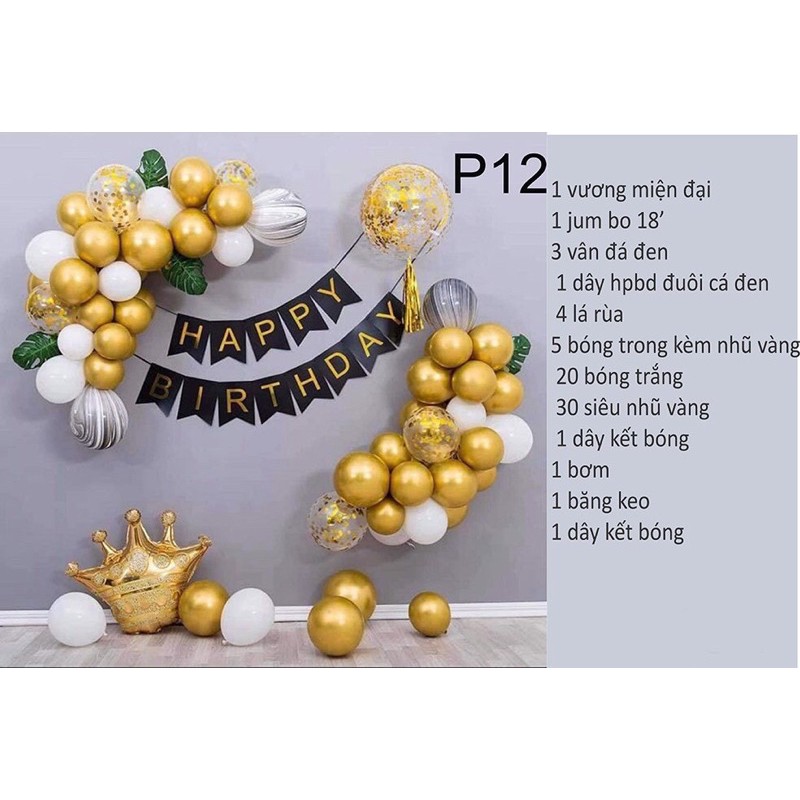 Set VIP Có Phông Backdrop như hình Bộ trang trí sinh nhật thôi nôi cho bé TH677