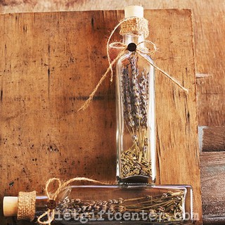 Chai thủy tinh lavender handmade trang trí