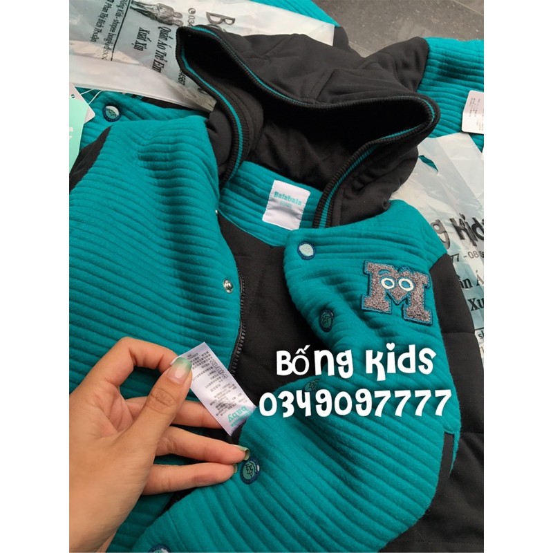 Áo Khoác Hoodie Bé Trai Chữ M Xanh Balabala