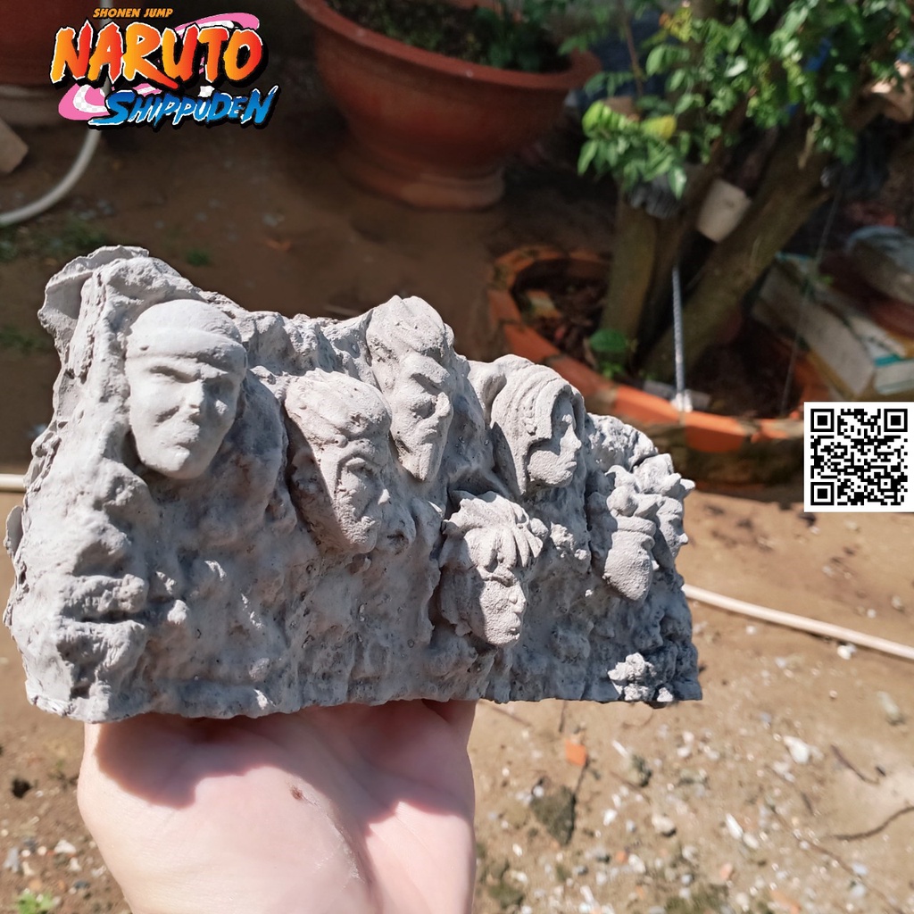 1604 Mô hình Naruto vách đá Hokage làng lá Đệ nhất Senju Hashirama Đệ nhị Senju Tobirama Đệ tam Sarutobi Hiruzen Đệ tứ N