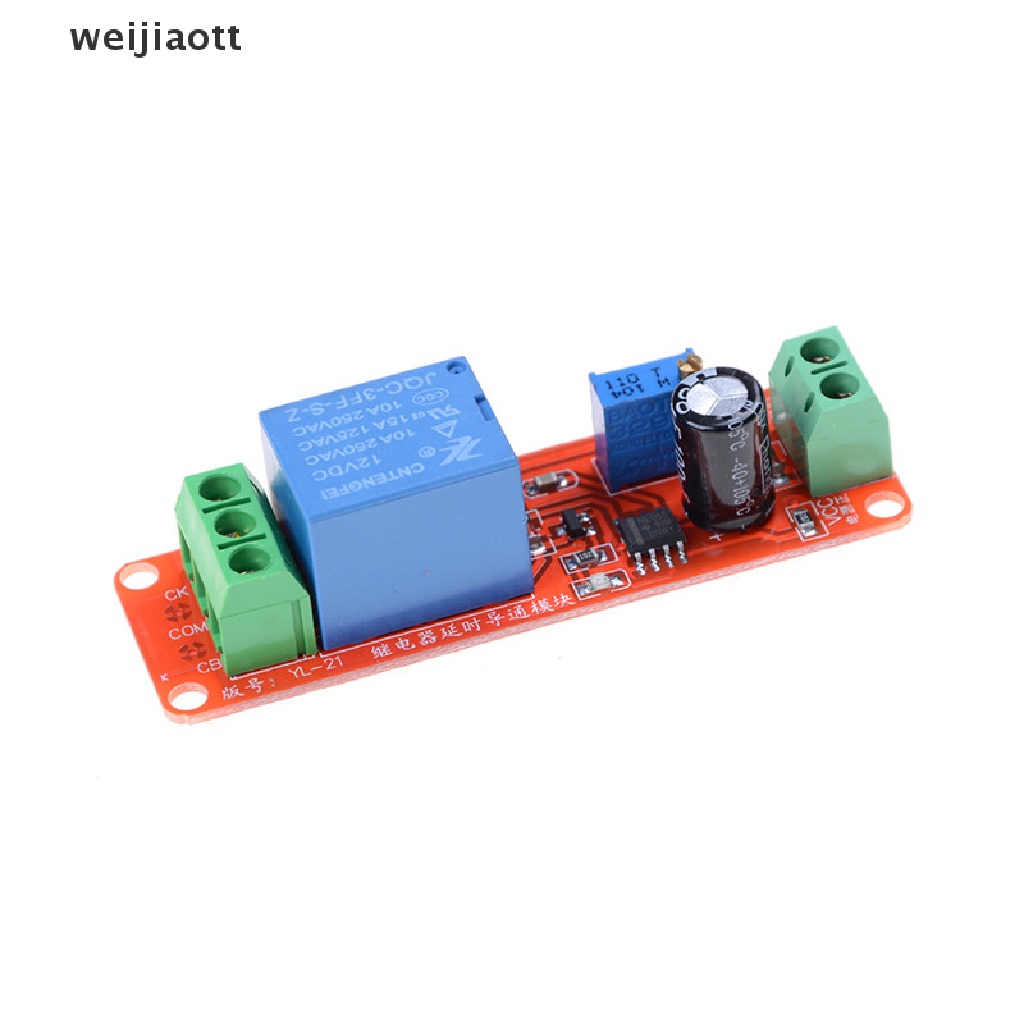 weijiaott New NE555 DC 12V Delay Relay shield Timer Switch Adjustable Module 0-10 Second WT