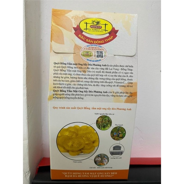 Quýt Hồng Tẩm Mật Ong Sấy Dẻo  100% Natural
