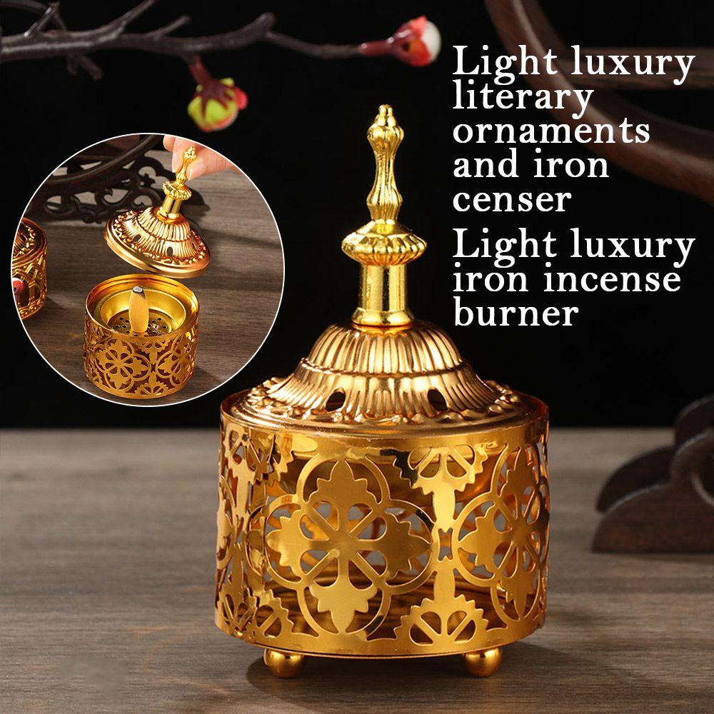 Đế Đốt Trầm Hương Bằng Kim Loại Tự Nhiên Phong Cách Ả Rập Cổ Điển Sang Trọng Trang Trí Nhà Cửa|Tháp
