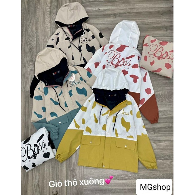 ÁO KHOÁC GIÓ NỮ PHỐI LOANG | BigBuy360 - bigbuy360.vn