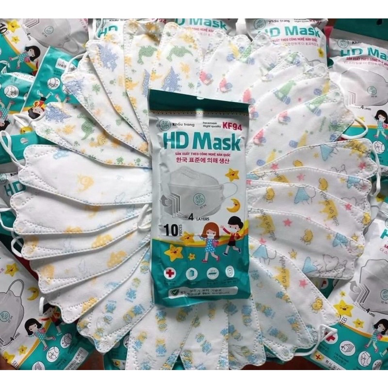 10 chiếc khẩu trang KF94 An Phong cho bé từ 2-8t mẫu ngẫu nhiên