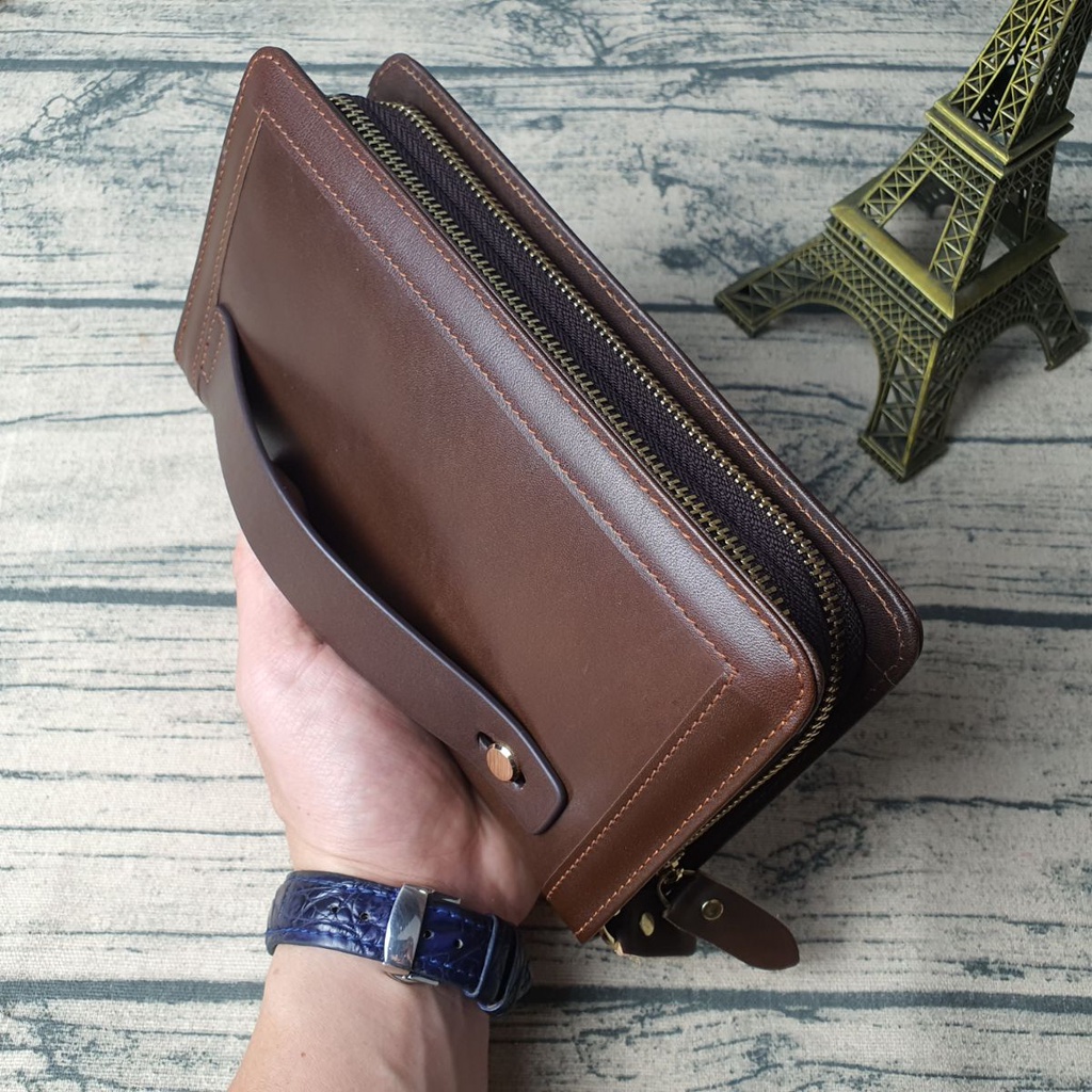 Clutch cầm tay nam da bò thật CL140  - 100% da bò thật, BH 3 năm