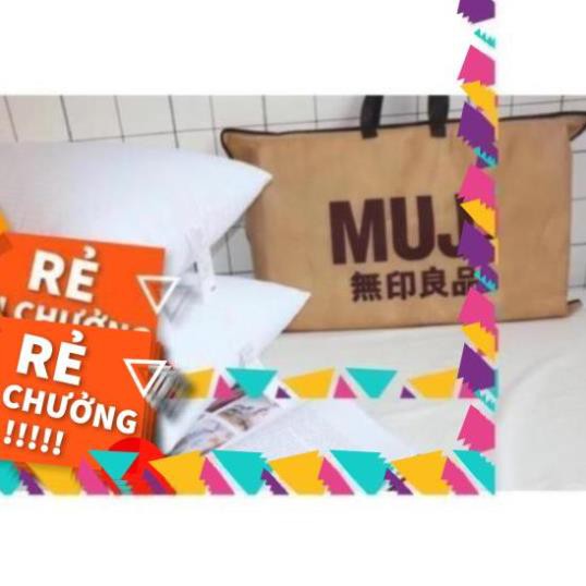 D Ruột gối Muji ép hơi kích thước 50x70 cm, gối bông gòn (1 đôi)