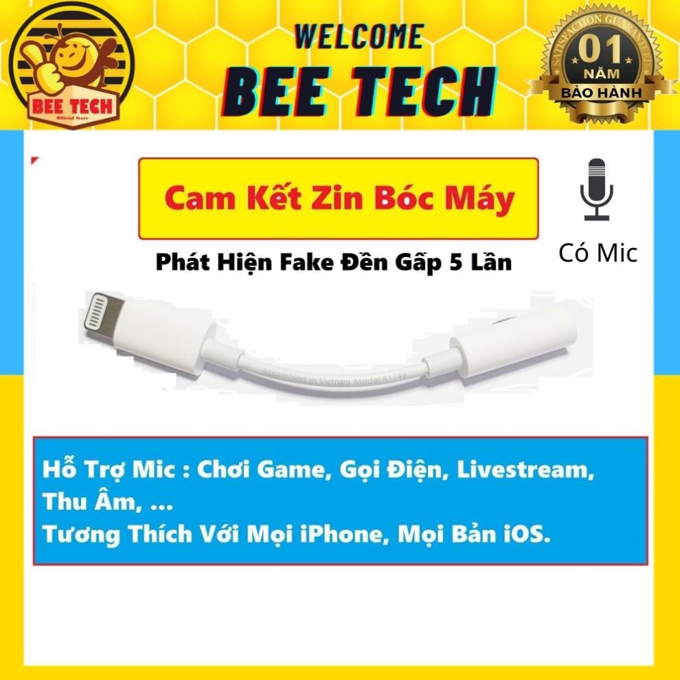 Jack chuyển đổi cổng sạc, cổng chuyển tai nghe zin bóc máy cho iPhone 7/8/X/XSmax/11 - Beetech